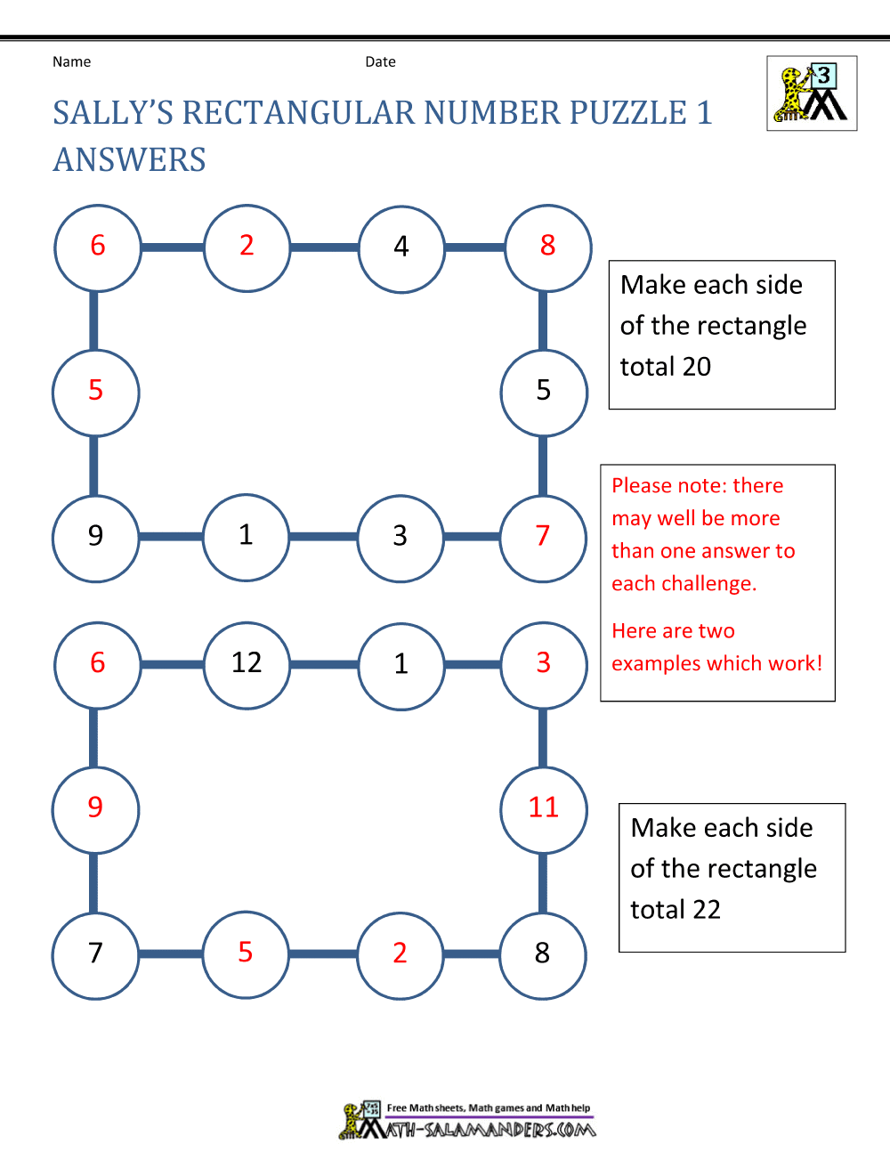 Puzzle Math Pdf Math crossword puzzle 12 various math formulas and