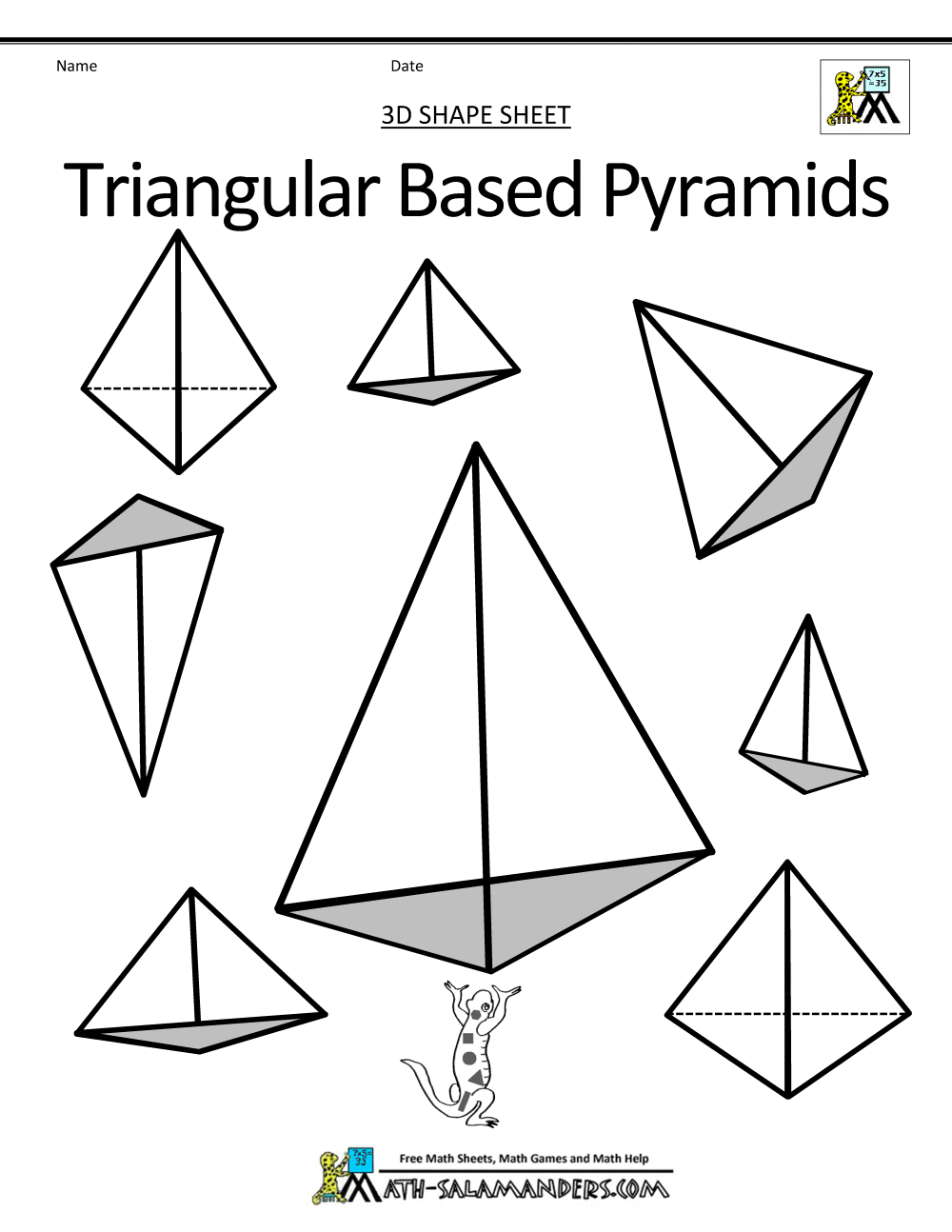 Triangular Based Pyramid Clipart Black And White