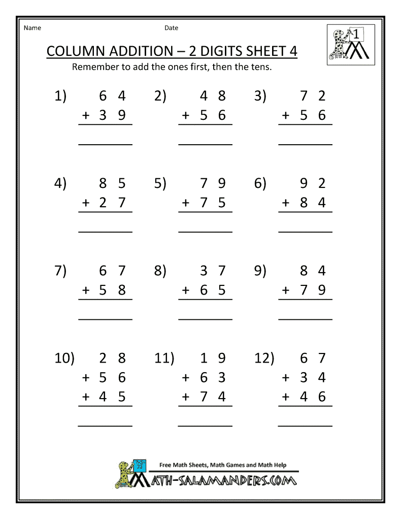 Kidzone Worksheets