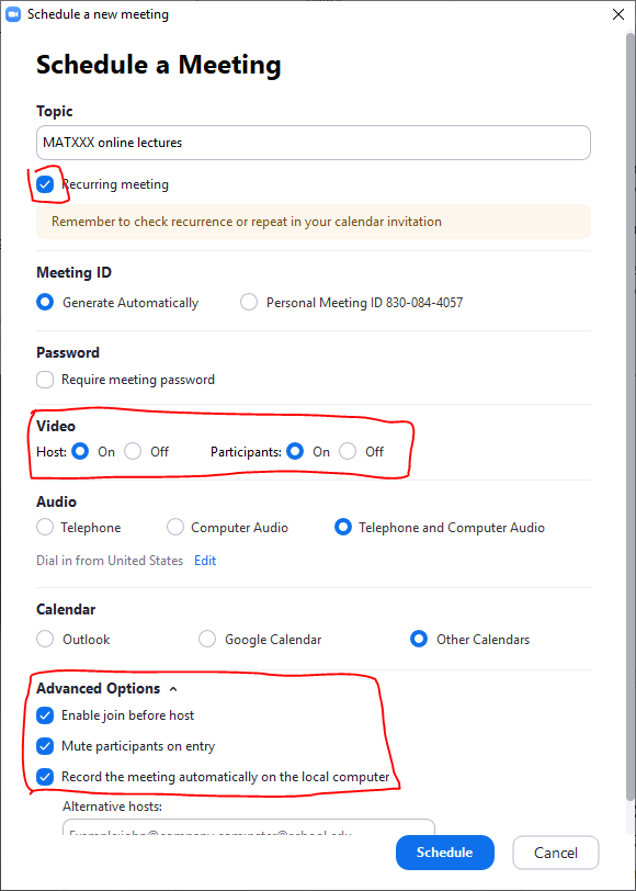 Teaching remotely Math