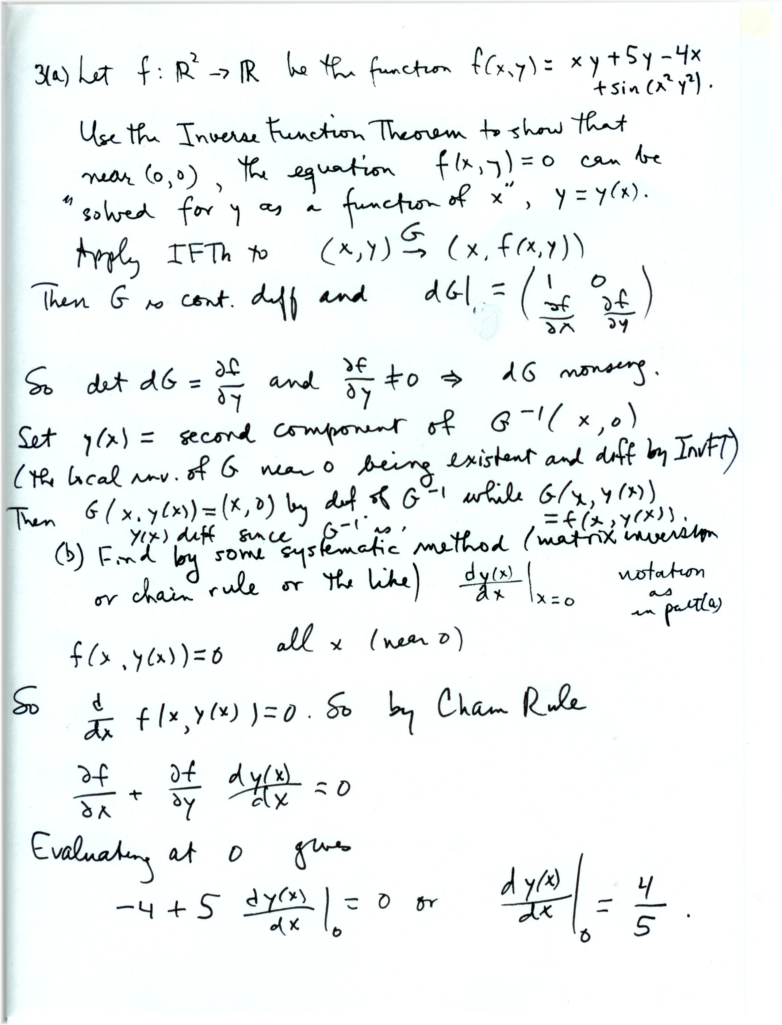 Math 131BH Solutions to Exam II