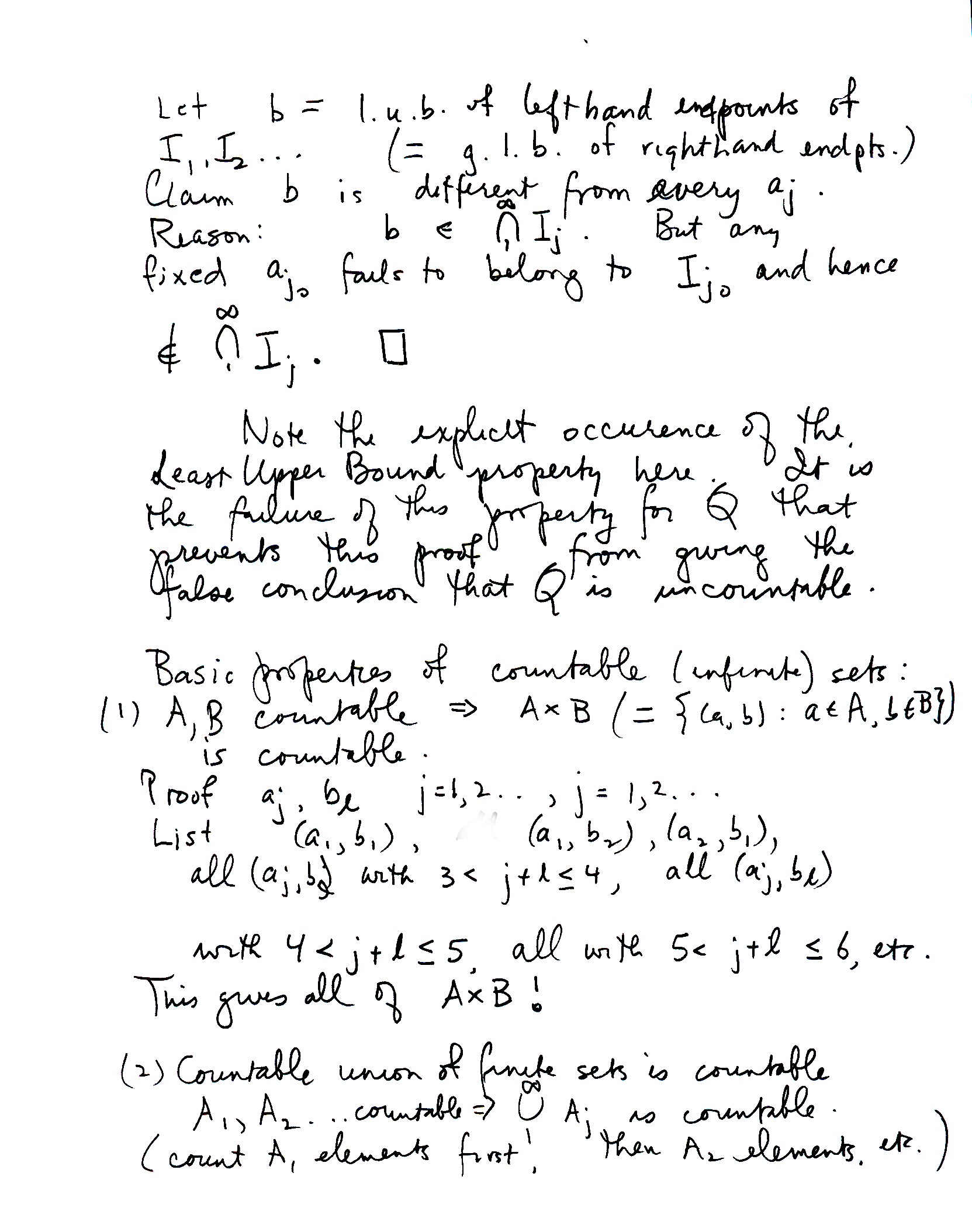 Real Numbers Math 131 AH Fall 2005