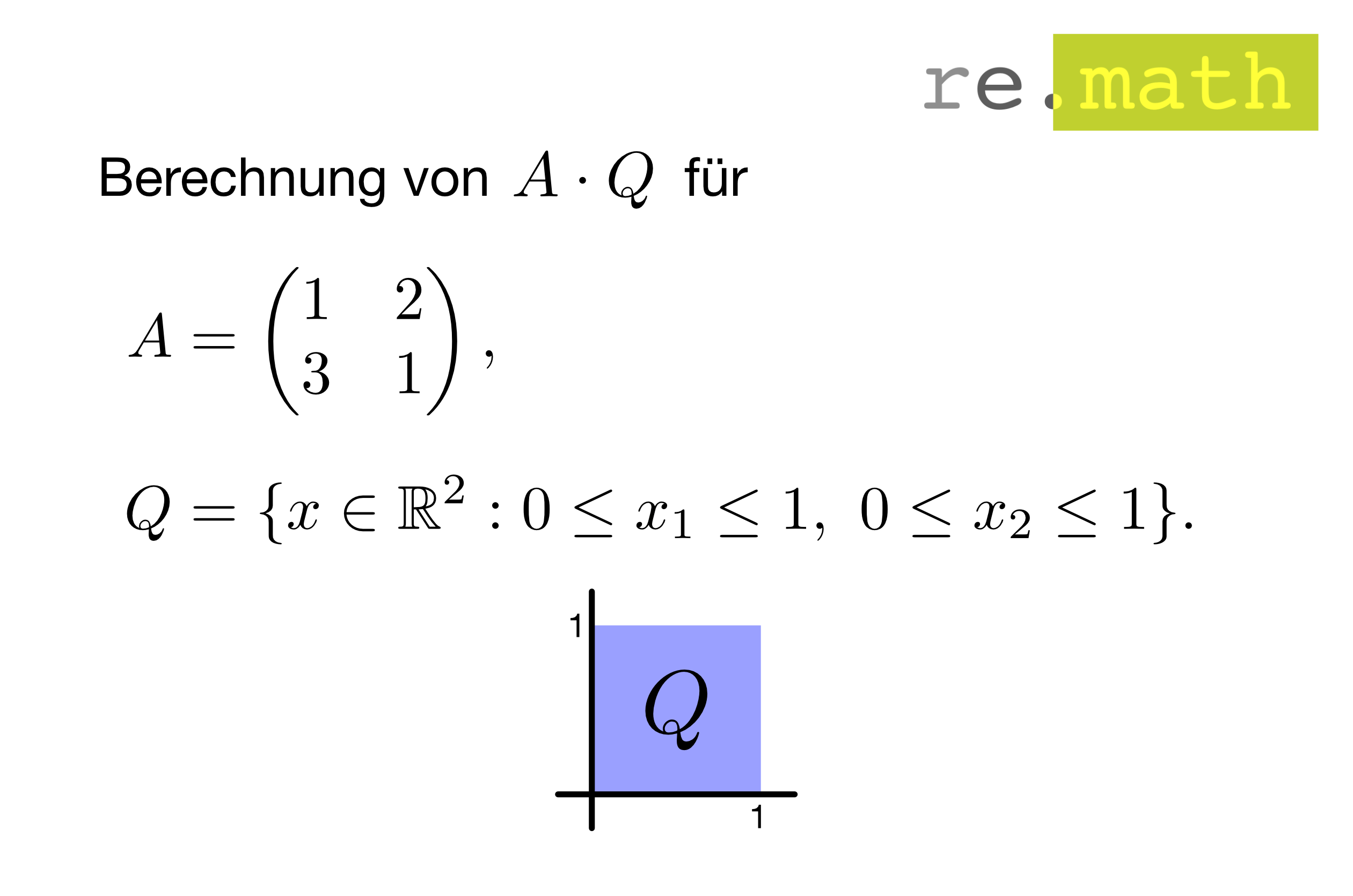re.math Quadrat Matrix
