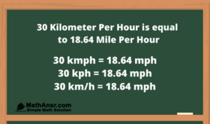 30 km to mph | 30 km to mph