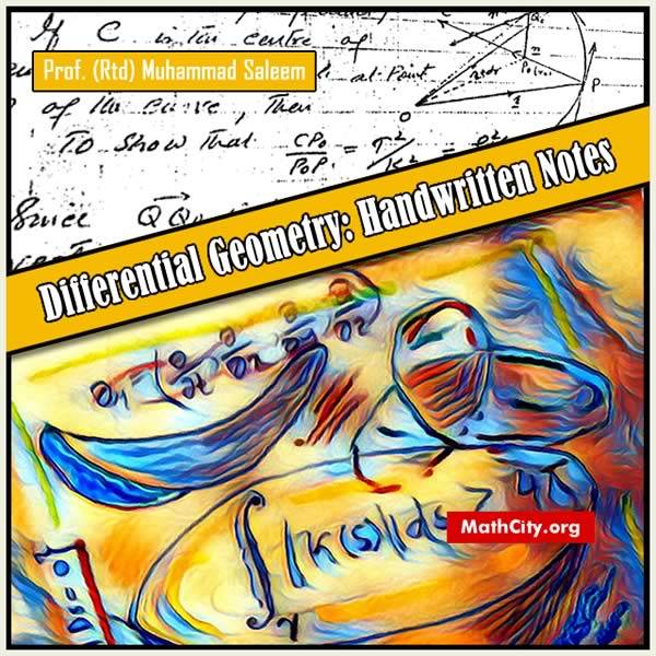 Differential Geometry Handwritten Notes