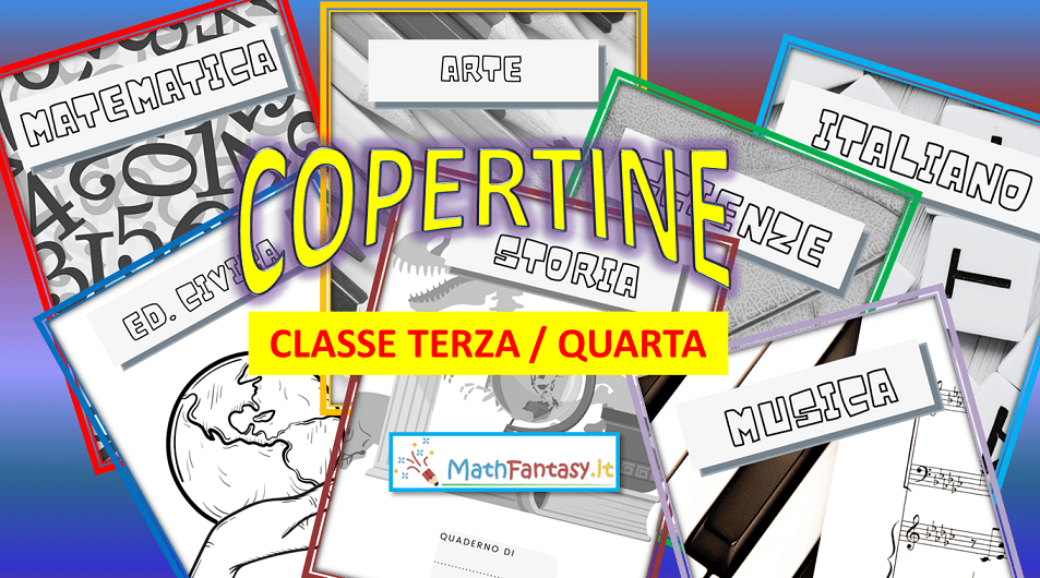 Copertine quaderni classe terza e quarta