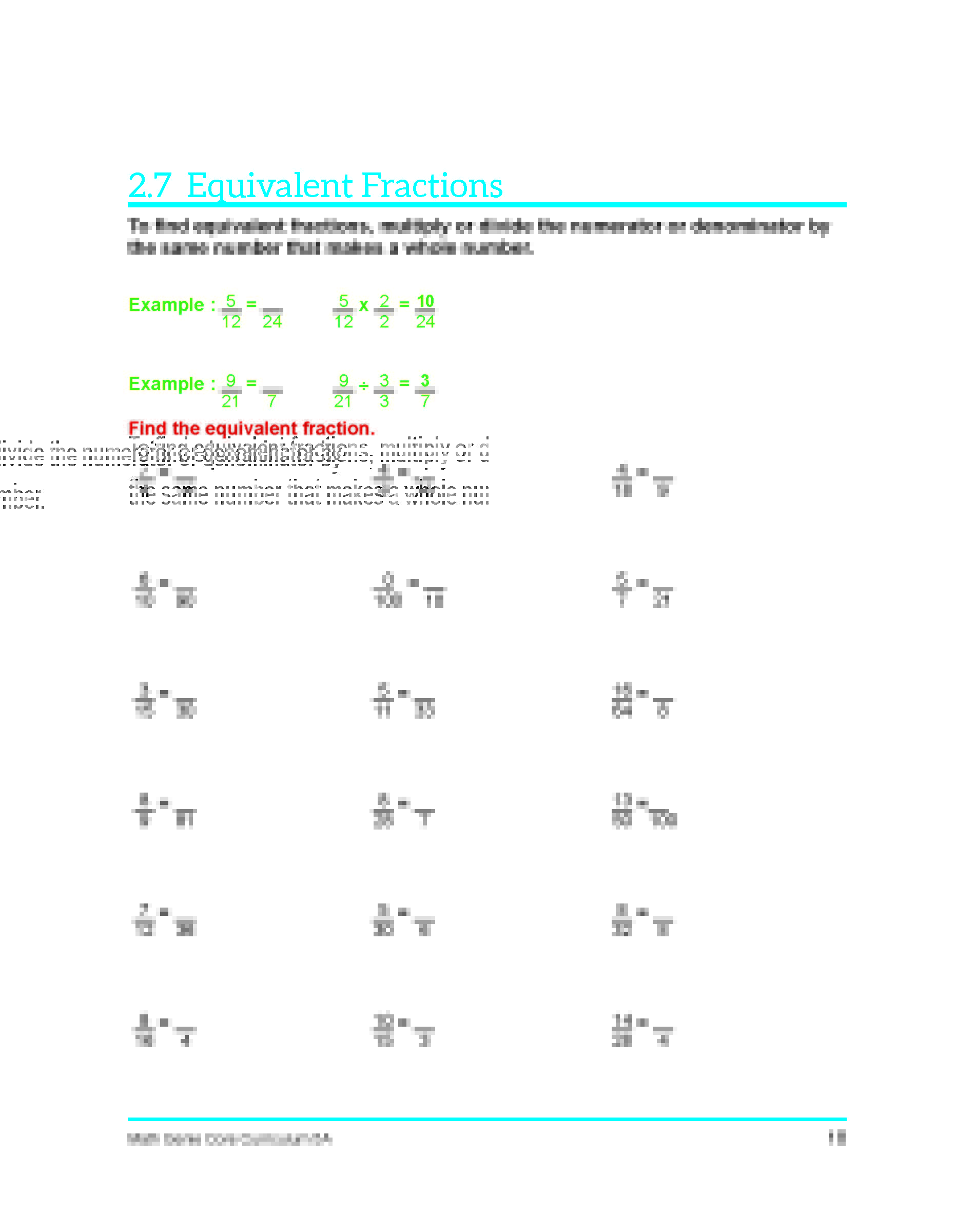Fifth Grade course & Sample Lessons Math Genie Common Core PARCC
