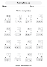 Multiplication And Basic Times Tables Math Worksheets For Math Lessons And Students.