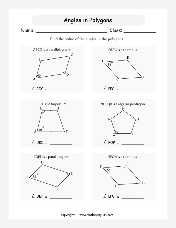 Printable primary math worksheet for math grades 1 to 6