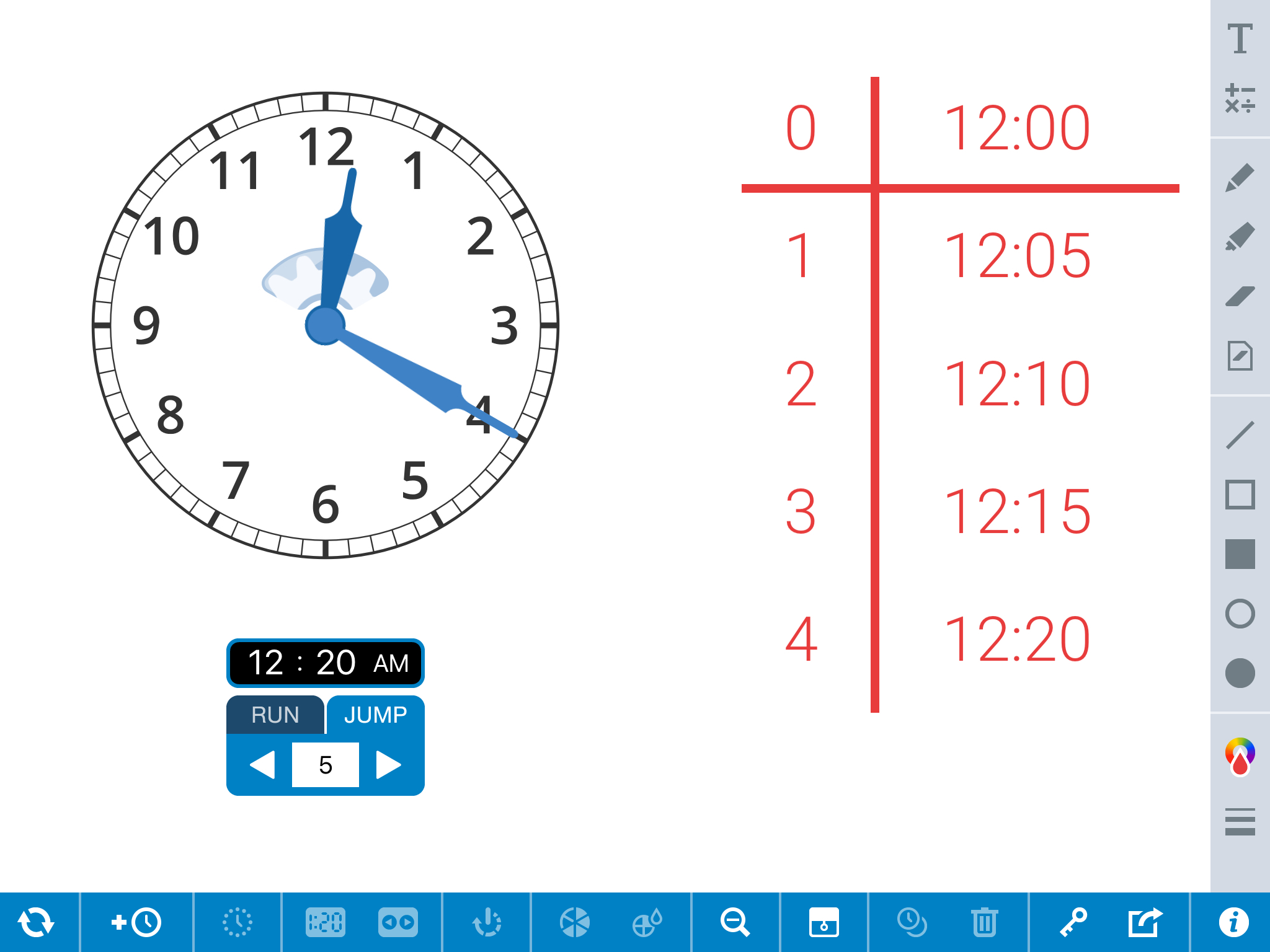Math Clock The Math Learning Center