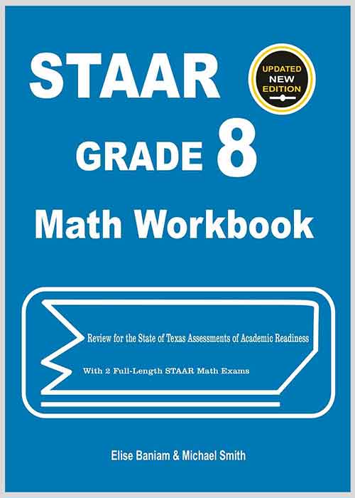 STAAR Grade 8 Math Workbook Review for the State of Texas Assessments