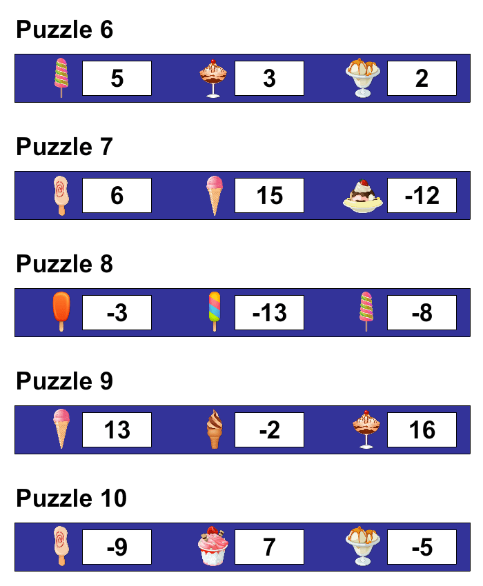 Super Math Puzzles Pyramid Integers Solution Math Playground