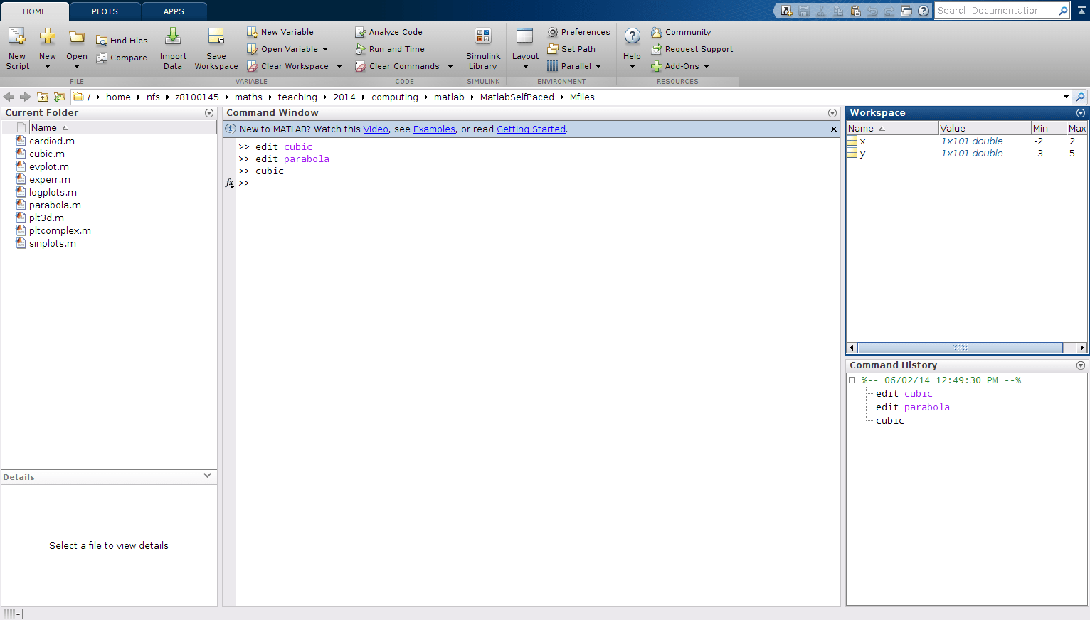 MATLAB Lesson 0 MATLAB windows