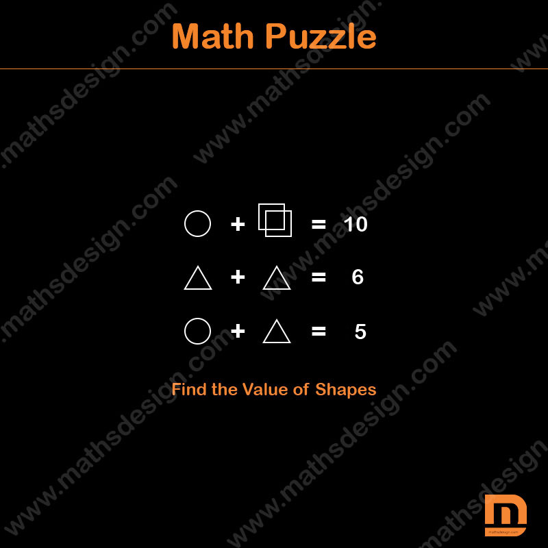 Find the value of shape MathPuzzlesIQRiddlesBrain