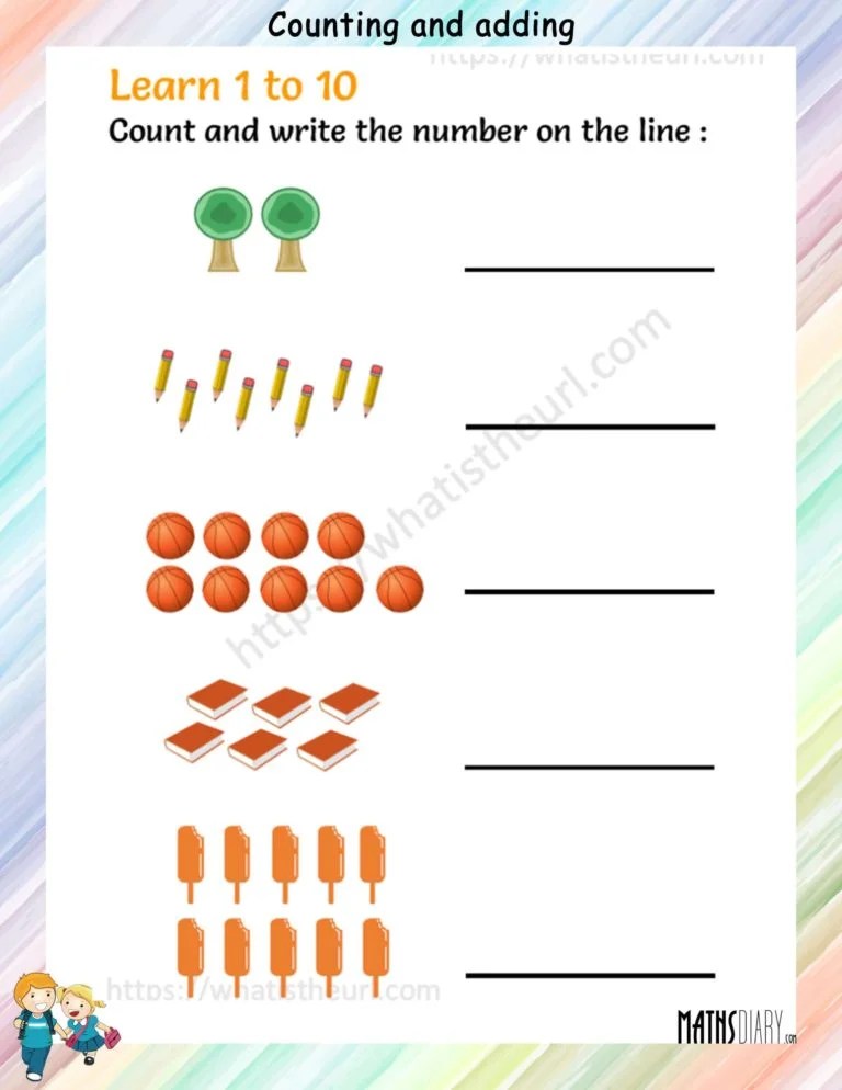 Counting – Nursery Math Worksheets
