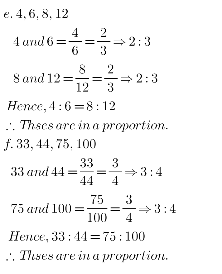 NCERT solutions for maths class 6 Chapter 12 exercise 12.2 Ratios and