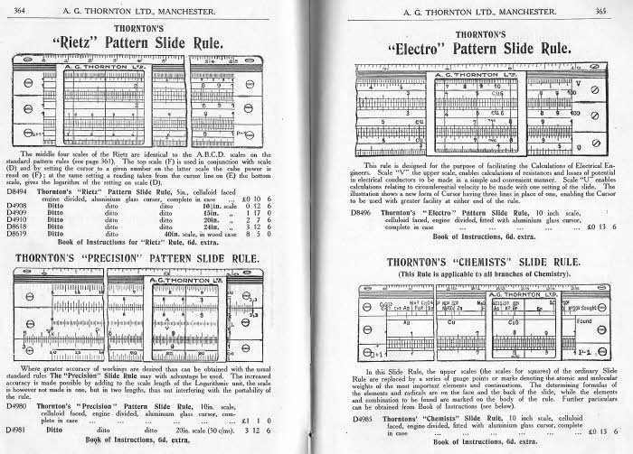 Thornton Wooden Slide Rules