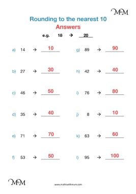 rounding to the nearest ten using a number line maths with mum