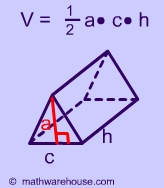 Formula Volume of Triangular Prism. Explained with pictures and