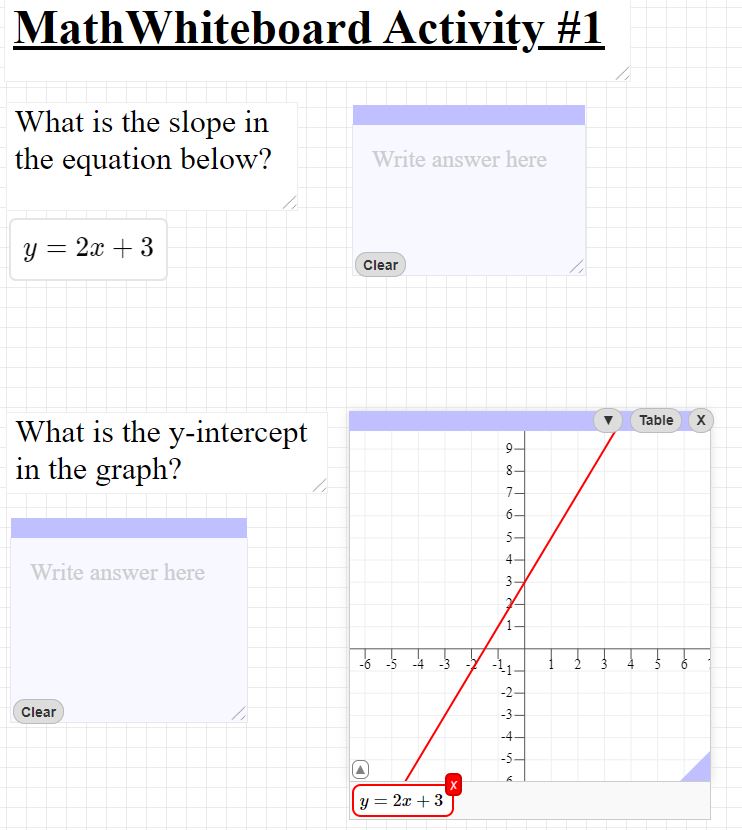 Example Whiteboards Math Whiteboard