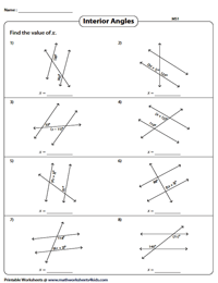 Alternate Interior Angles Worksheet | Cabinets Matttroy
