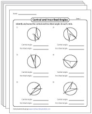 Circles Worksheets