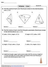 Volume Worksheets