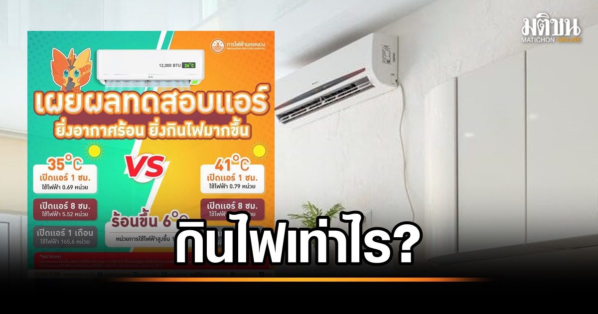 MEA opens test results for summer air conditioners How much more