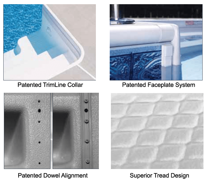 TreadLoc Pool Steps Plastic Steps For Inground Pools