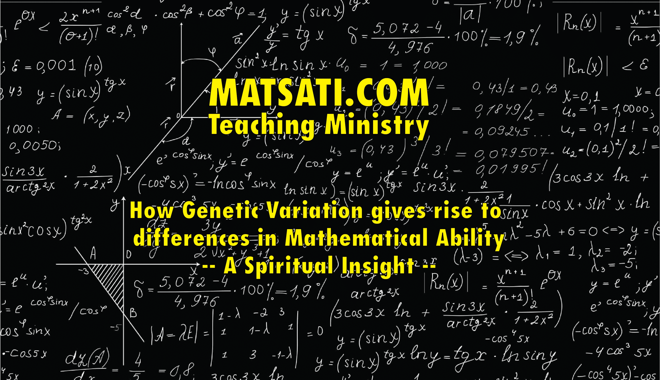 How Variation gives rise to differences in Mathematical Ability