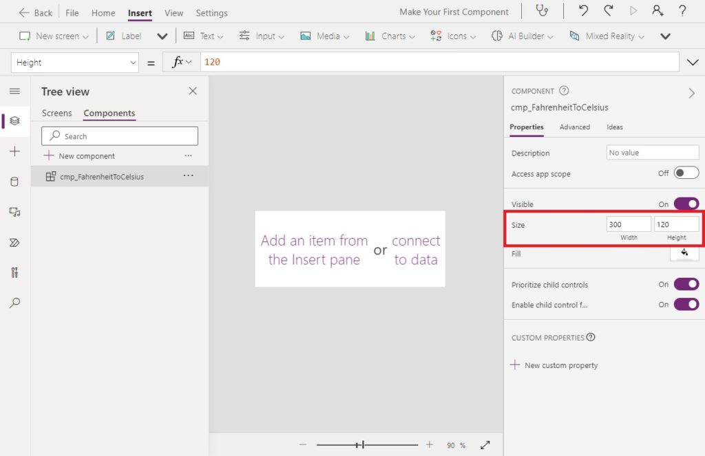 Make Your First Power Apps Canvas Component