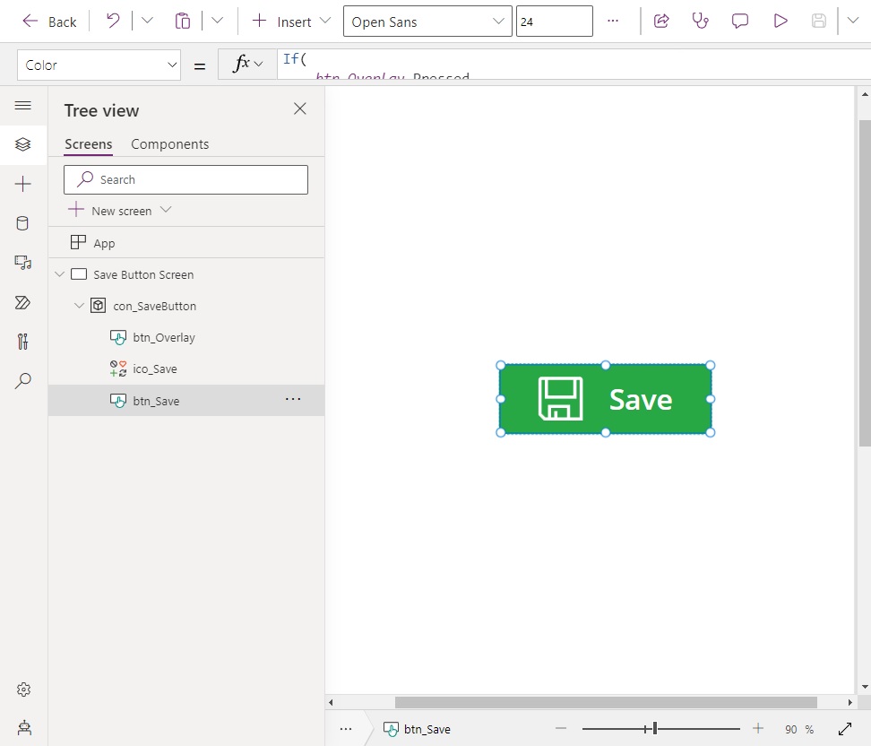 Power Apps Button With Icon And Text