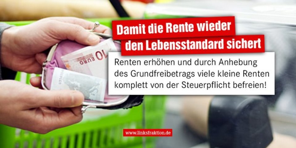 Damit die Rente auch netto wieder den Lebensstandard sichert! (Matthias