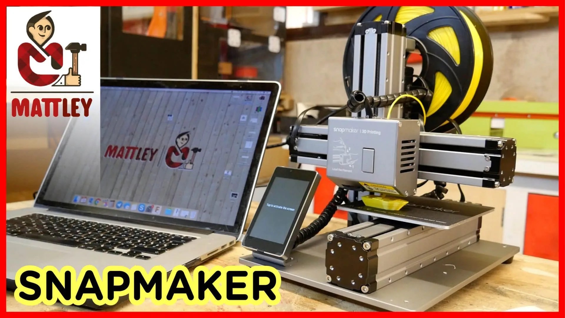 SnapMaker Stampante 3D, Incisore laser e CNC in una sola