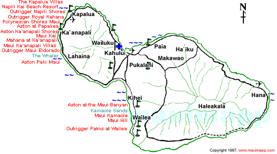 MAUI RESORT CONDOMINIUMS MAP