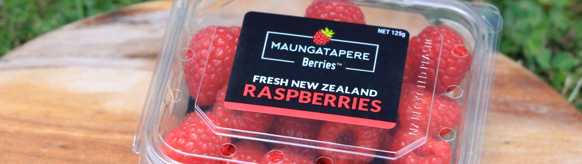 Recycled Packaging Maungatapere Berries.