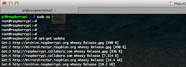 Remote raspbian control arduino Mauro Alfieri Domotica