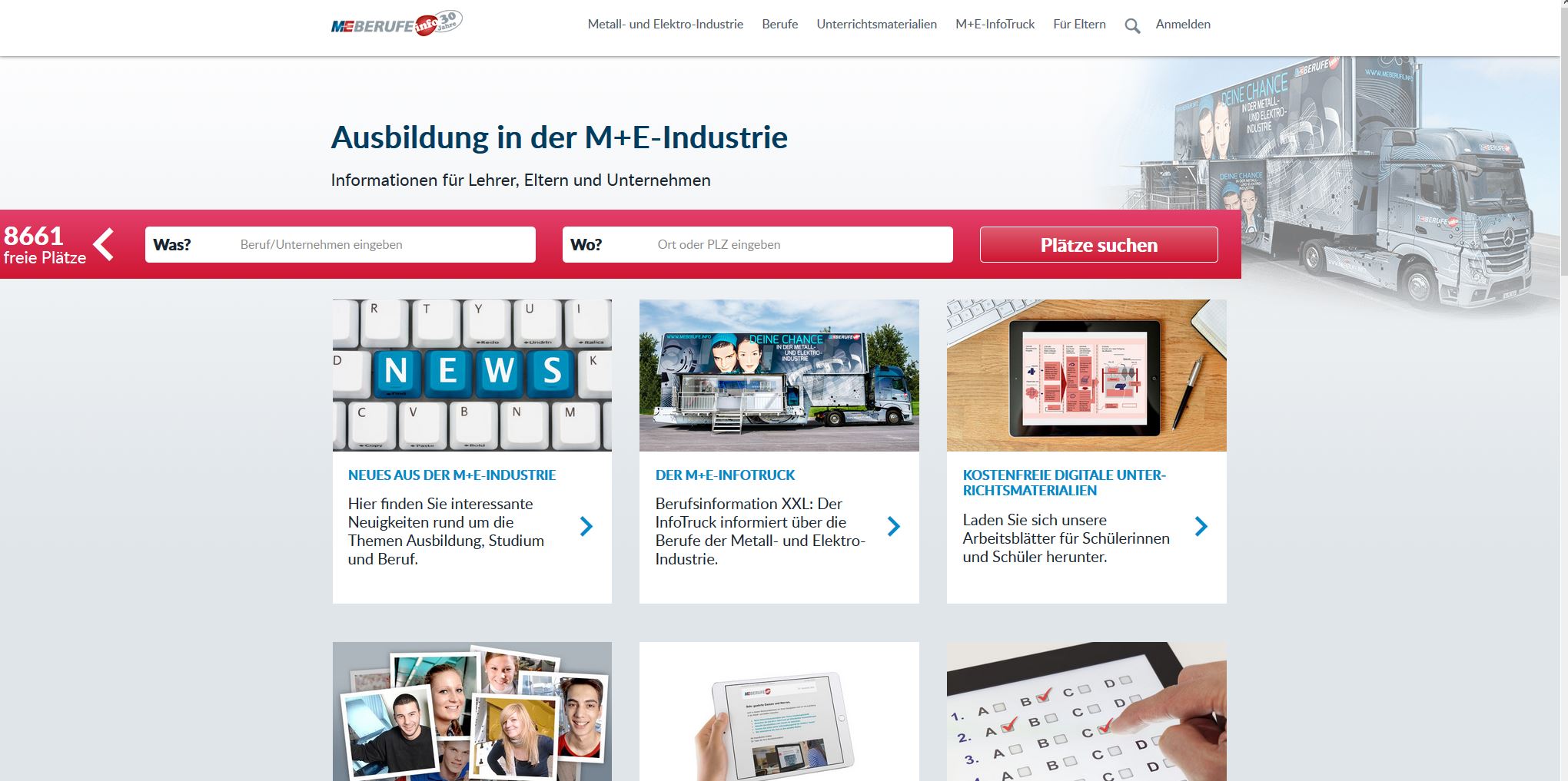 Jetzt im Netz über Ausbildungsberufe informieren! Märkischer