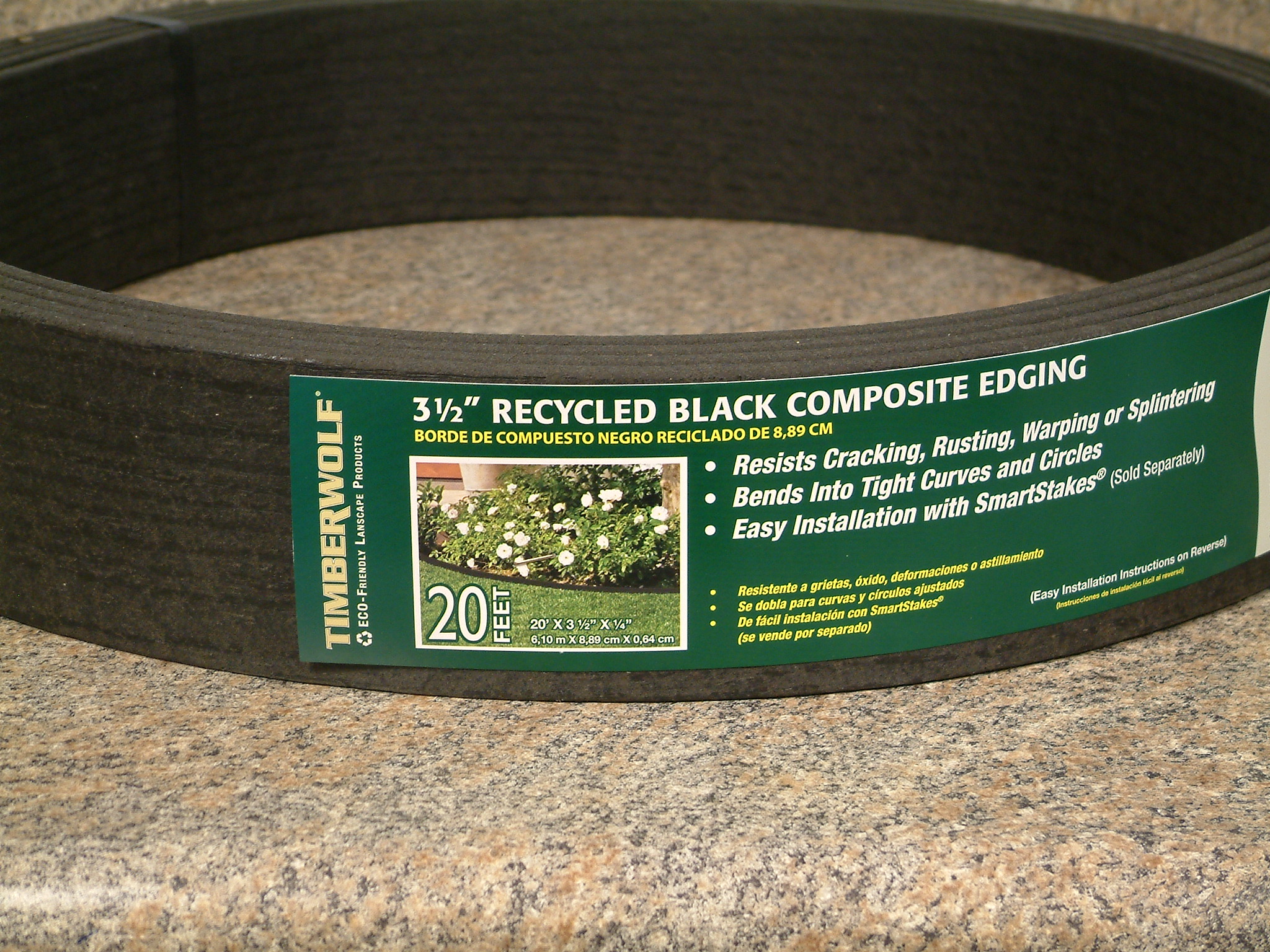 Black Plastic Edging Installation backupprop