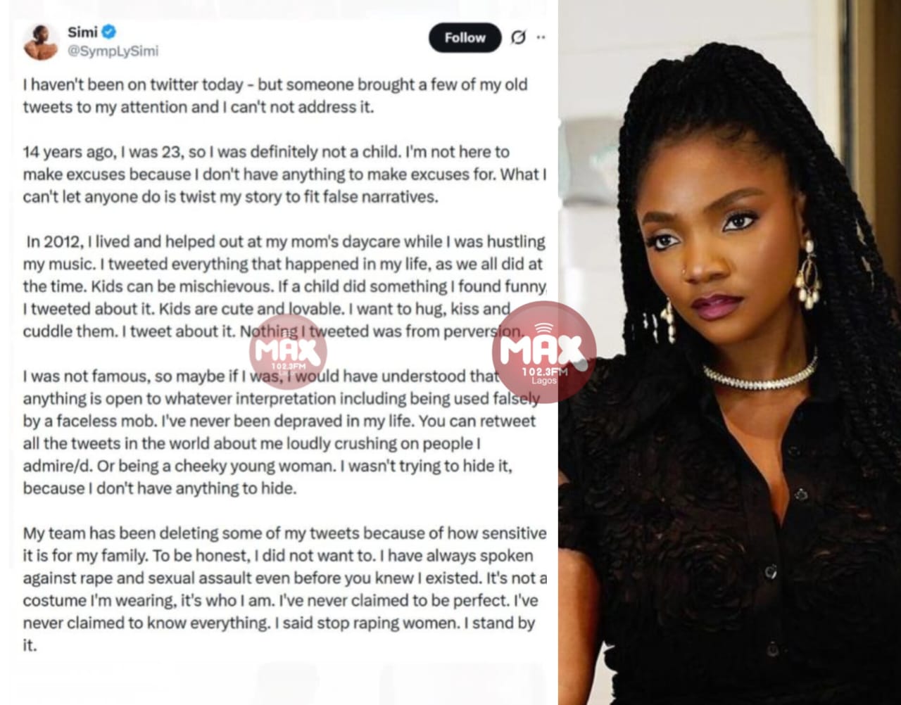 What Really Led to the Simi Old Tweet Controversy and the Intern