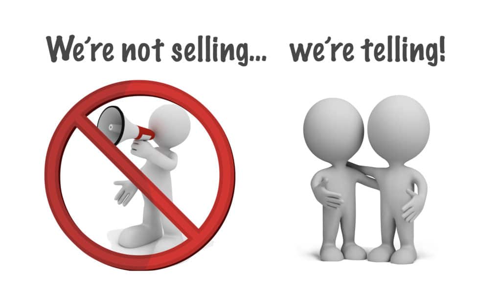 Max Anders We’re Not Selling, We’re Telling