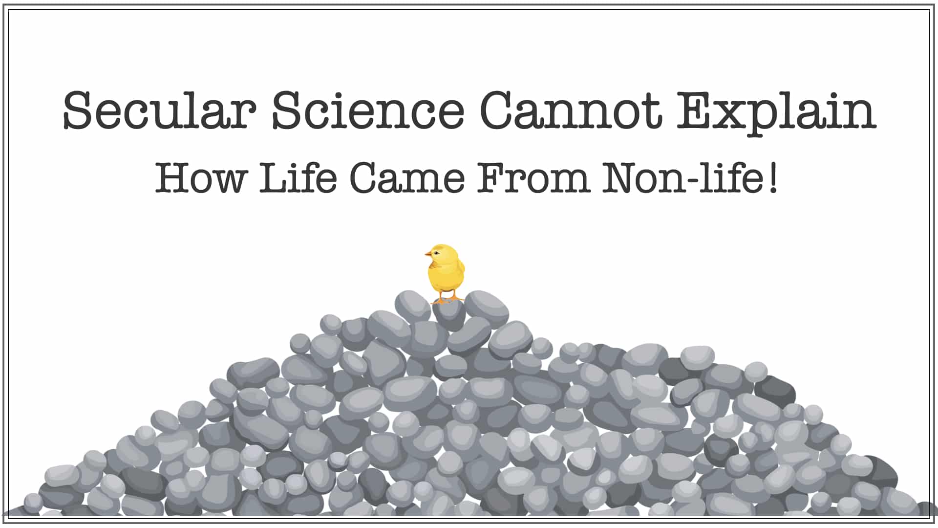 Max Anders Secular Science Cannot Explain How Life Came From NonLife