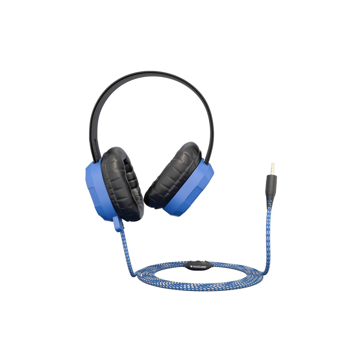 MAXCases Extreme Headset w/braided cable, inline volume control and