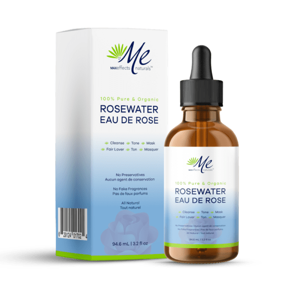 Natural Rose Water by MAX/EFFECTS Naturals 100 Pure No additives