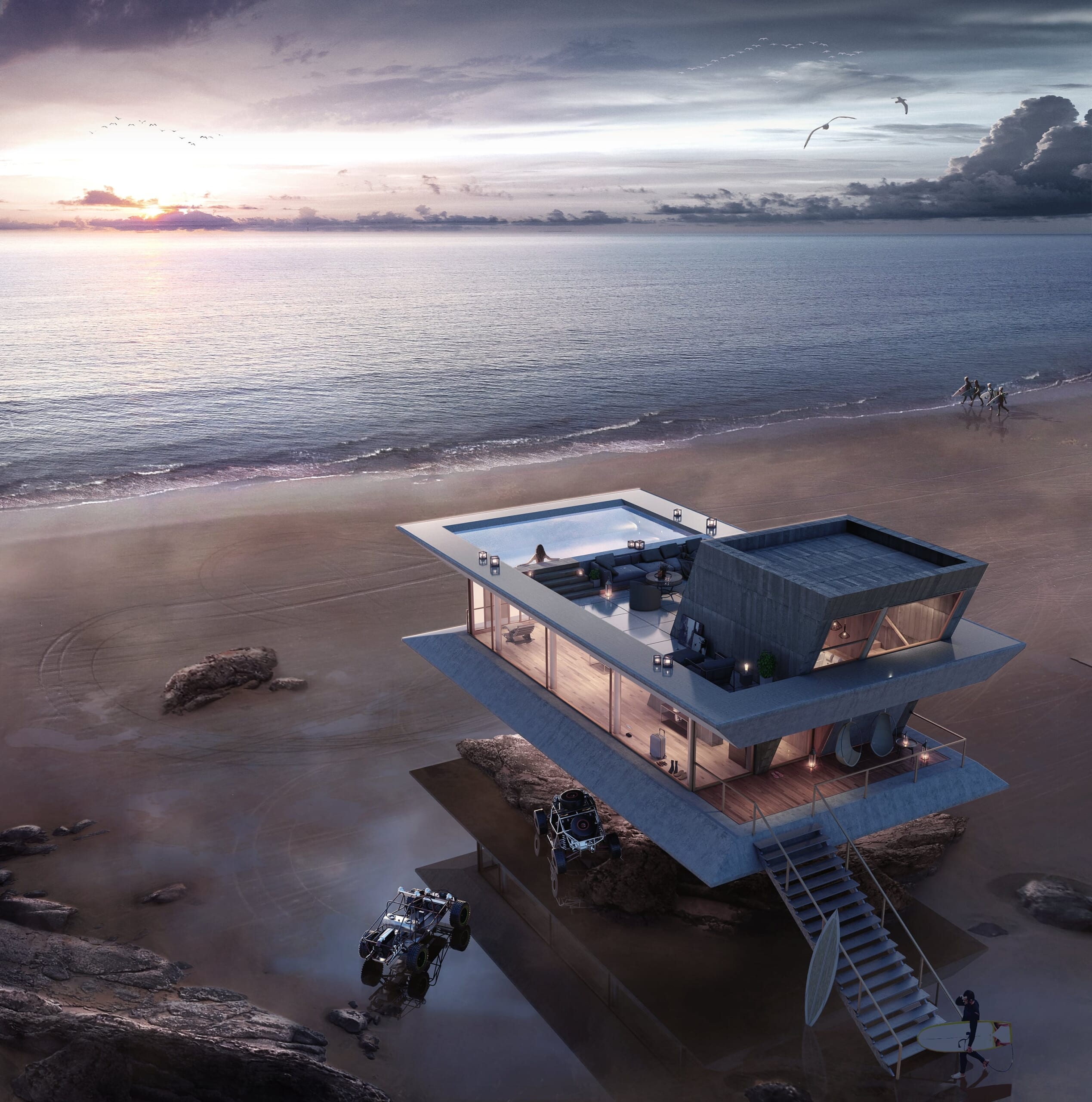 This Stunning Beach House Concept is The Ultimate Summer Hideaway Maxim