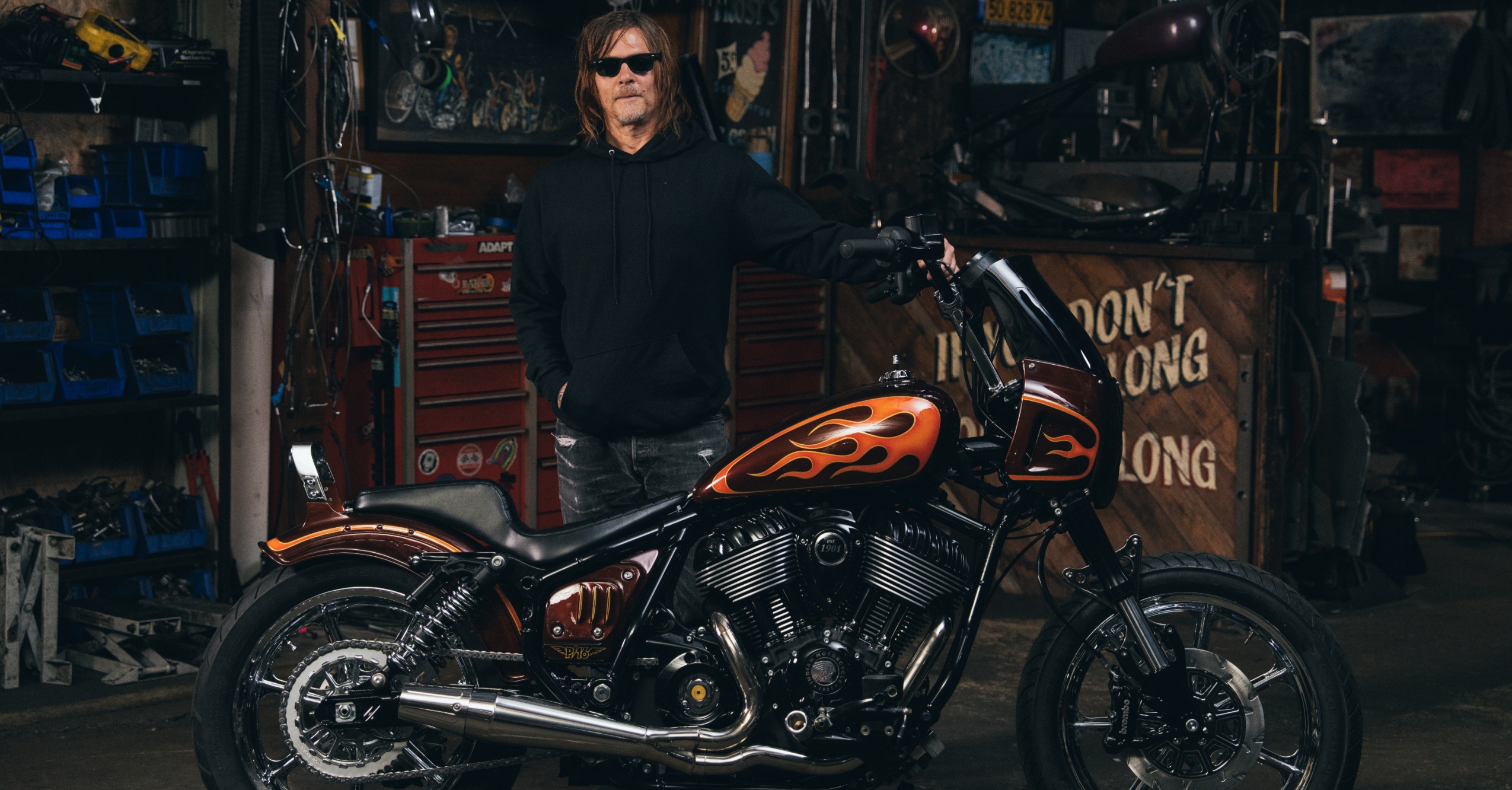 'The Walking Dead' Star Norman Reedus Reveals His Killer Custom Indian