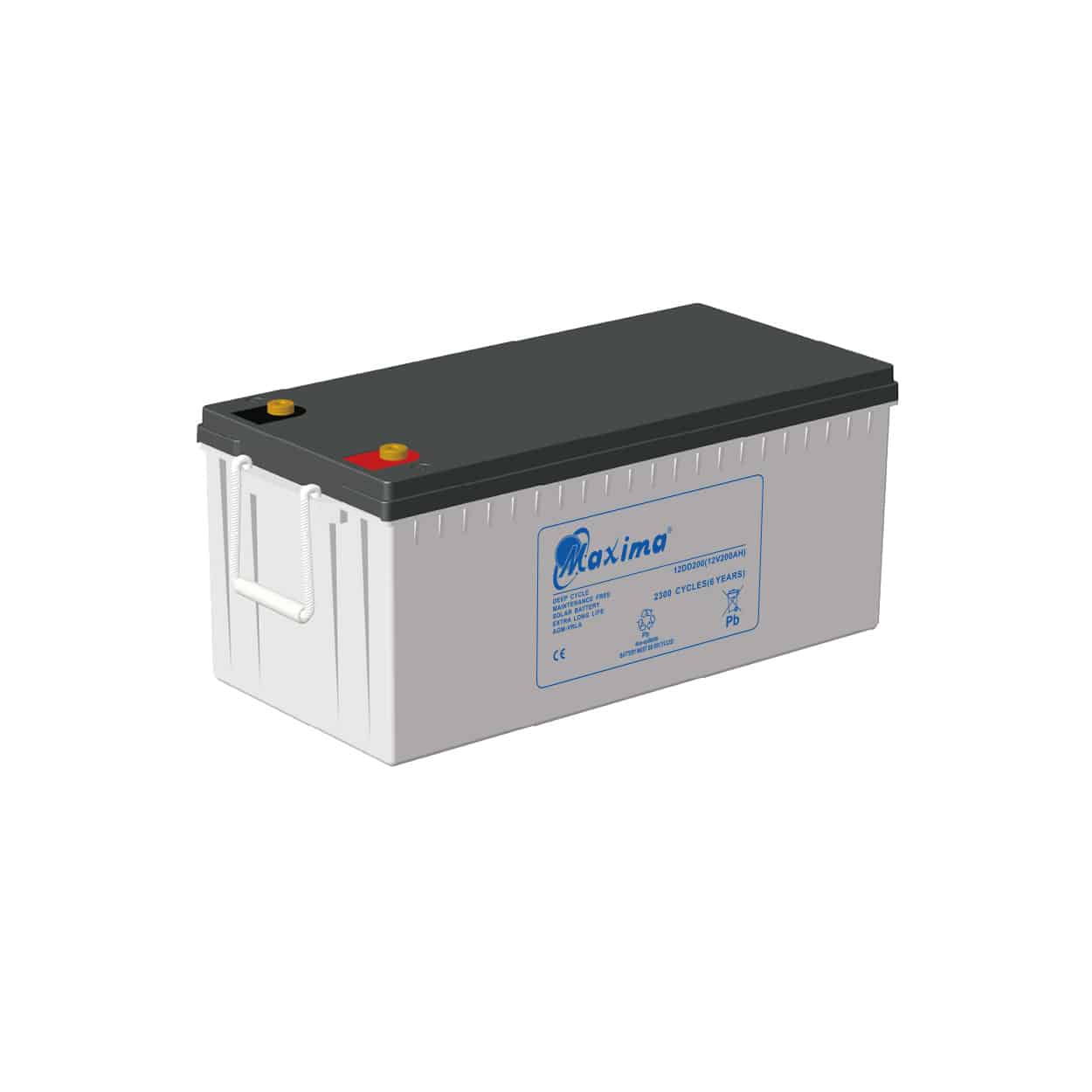 AGM Battery (12V 200AH) Shop SolarMax 12V Deep Cycle AGM Battery