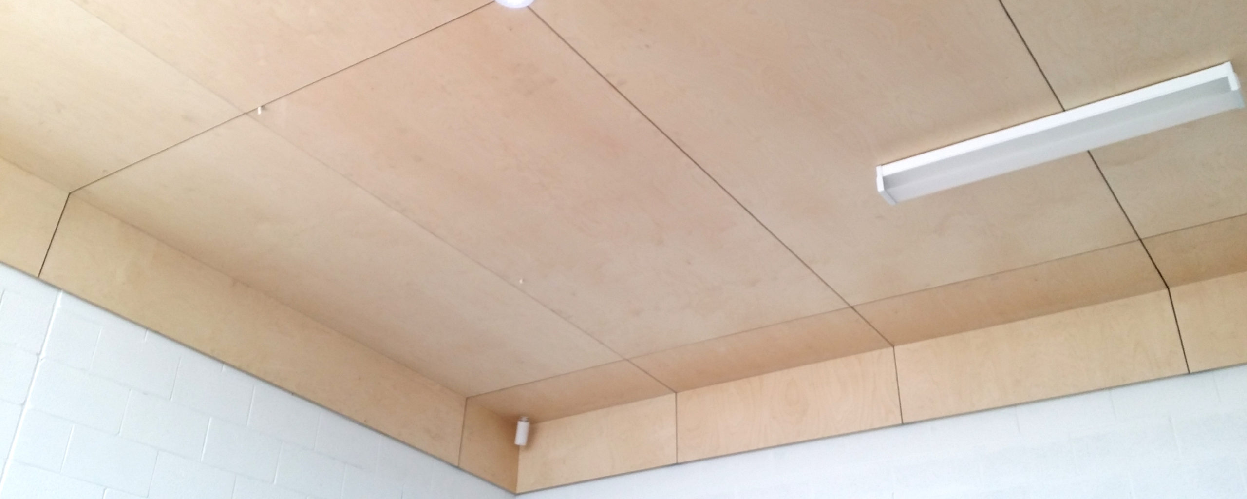 Plywood Ceiling Installation