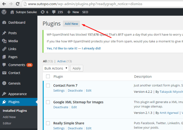 Instal Plugin