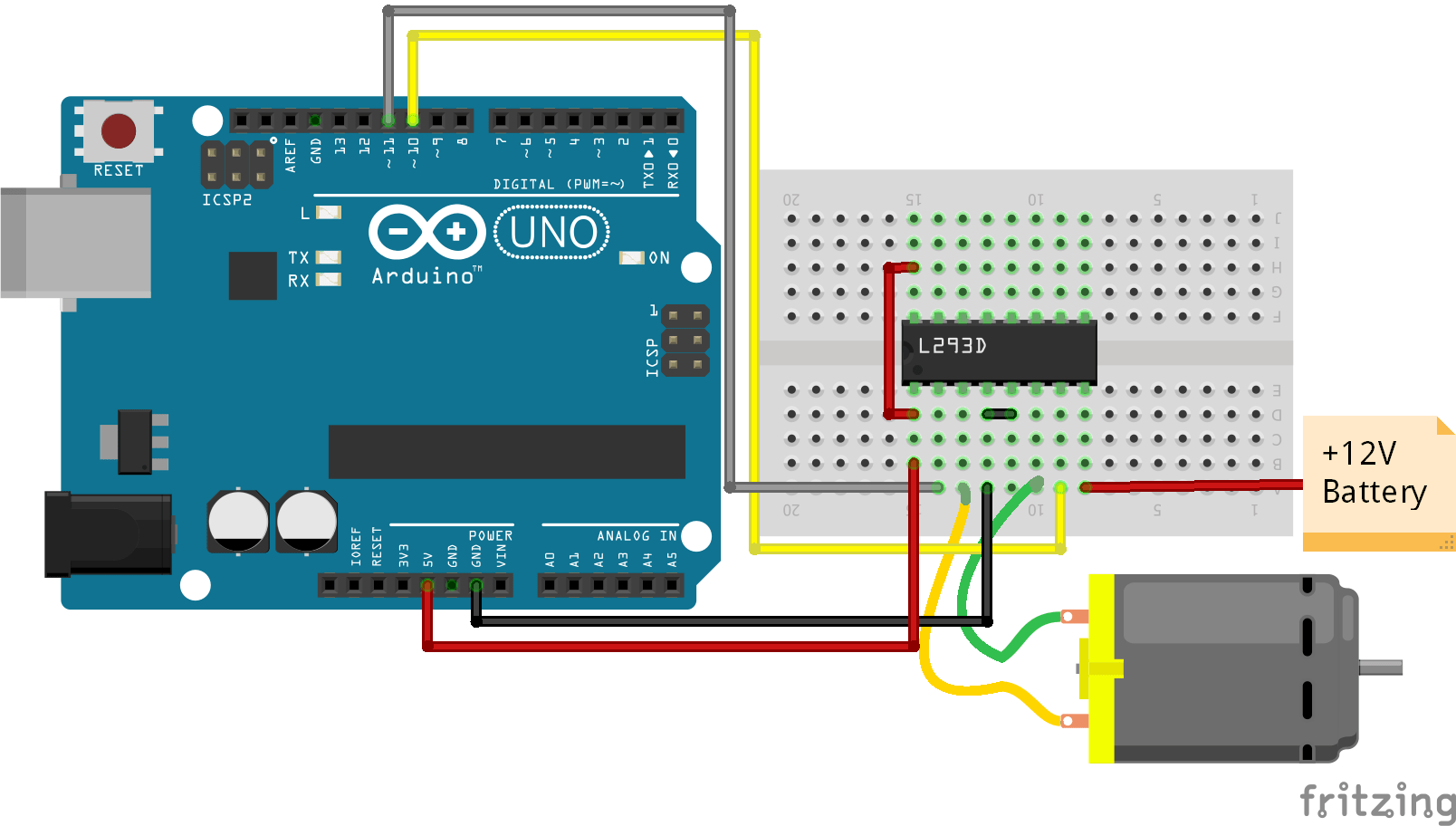 How To Control A Dc Motor With Arduino Uno